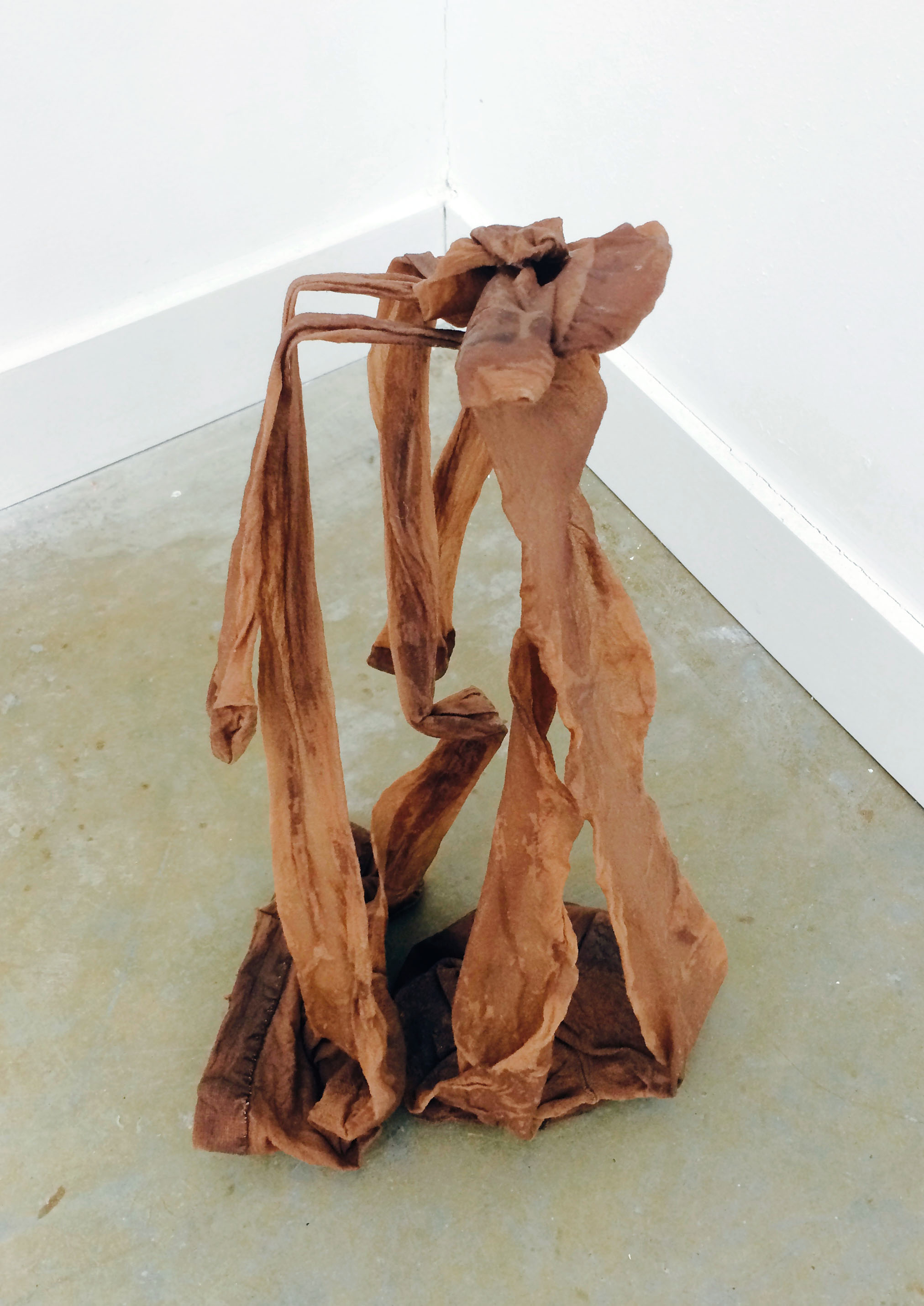 Untitled (tights II), fabric & resin @ Griffin Gallery, 2016
